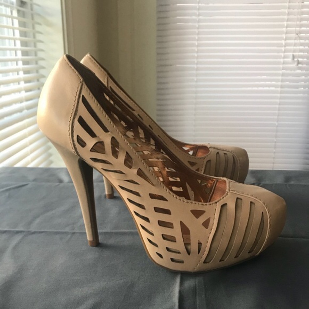 BCBG Platform Heeled Pumps